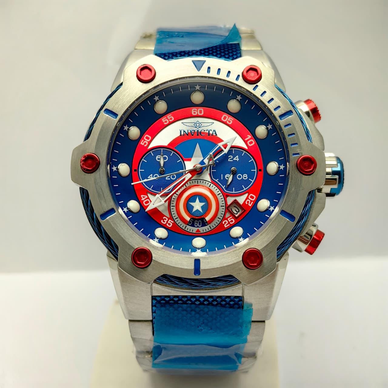 Invicta Marvel Limited Edition 腕時計　不動 INVICTA MARVEL Captain America Limited Edition 478/3000