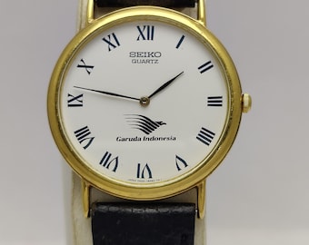 SEIKO SPECIAL EDITION Garuda Indonesia 7N00-8A00 White 34 Mm