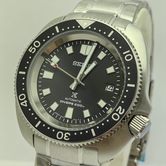 SEIKO PROSPEX TURTLE Automatic Mod Black Dial 7S2… - image 3