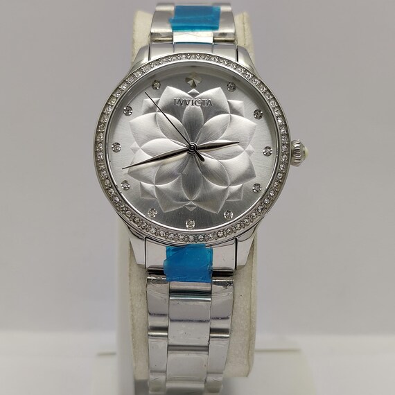 Invicta Wildflower 24536 Silver Flower Dial 35 Mm Quartz Rare