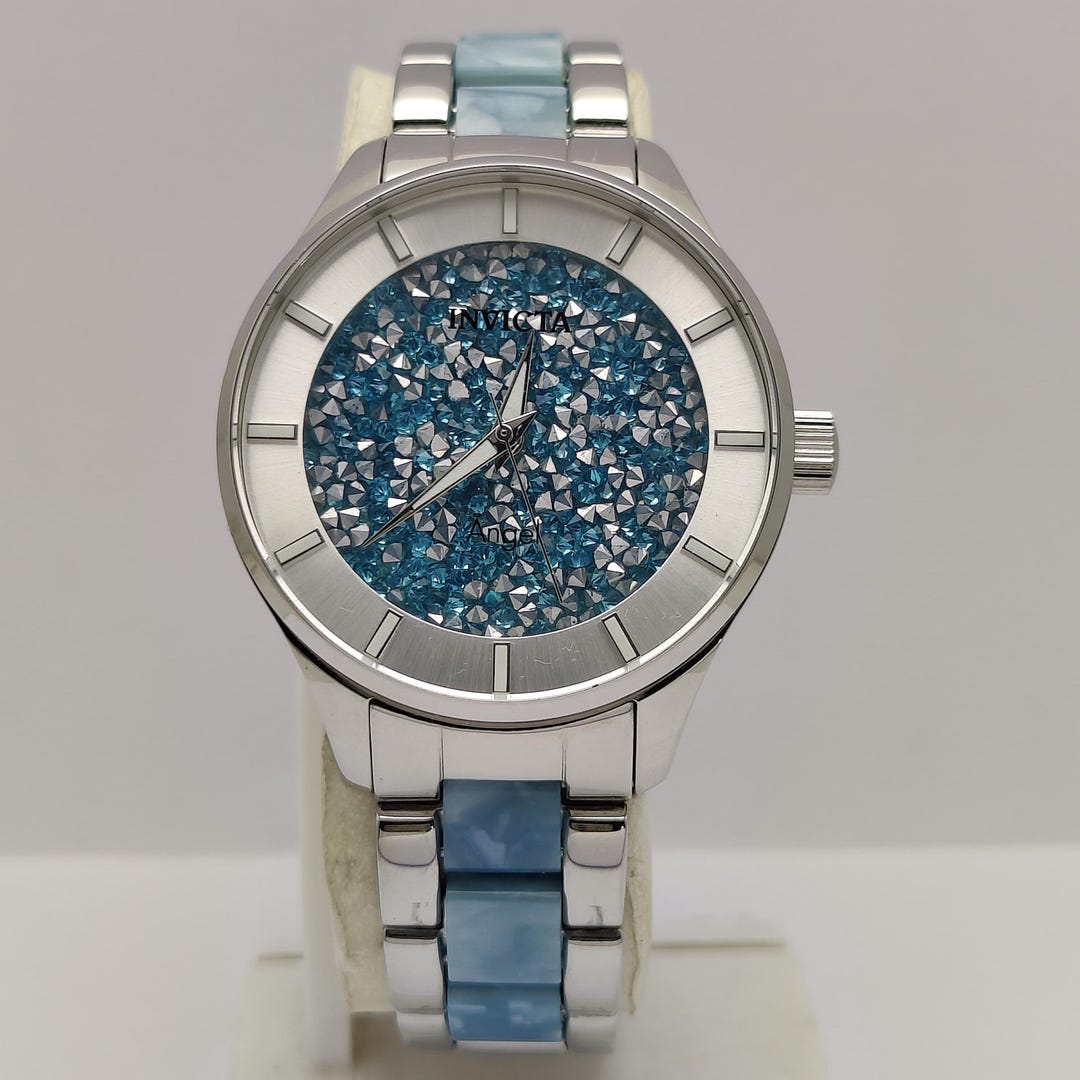 INVICTA Angel Blue and Silver Pearls Dial 40 Mm Elegant  display picture 1