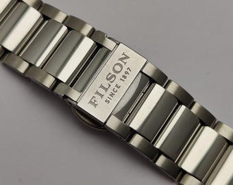 FILSON Mackinaw 18 mm Reloj original para hombre en acero inoxidable bicolor Pulsera