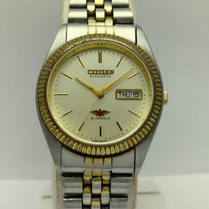 【希少】 シチズン イーグルセブン 腕時計 自動巻き コンビカラー 21石 稼働 CITIZEN（シチズン） イーグルセブン デイデイト メンズウォッチ 4