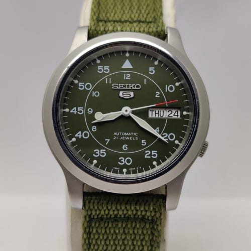I*5様 SEIKO AUTOMATIC 7S26 ミリタリー Original SEIKO 5 MILITARY 7S36-05B0 Automatic 21 JEWELS Day & Date