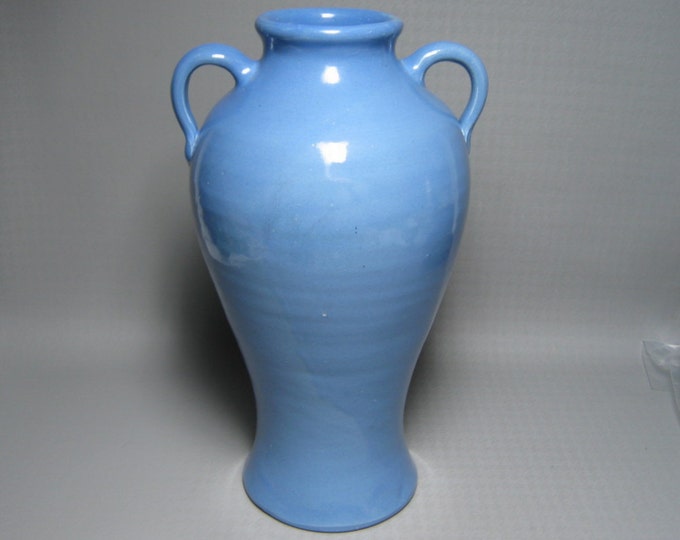Vintage Blue Pottery Vase SELDEN BYBEE Hand Thrown Cornelison Etsy