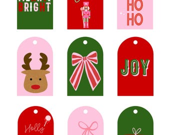 Christmas Gift Tag, Holiday Gift Tag