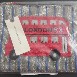 NWT Anthropologie Beaded City Pouch/ Bag, City Edition in London image 5