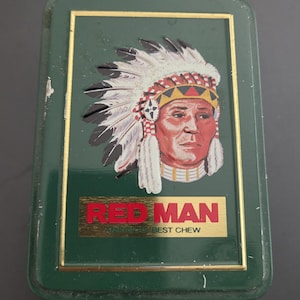 pinkerton chewing tobacco Vintage Red Man Tin 1988 Company 3.25" x 2.25" Oval Rare Pinkerton - Etsy