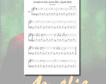 Amélie – Yann Tiersen | Easy Piano Sheet Music for Beginners Grade 1 | PDF Instant Download