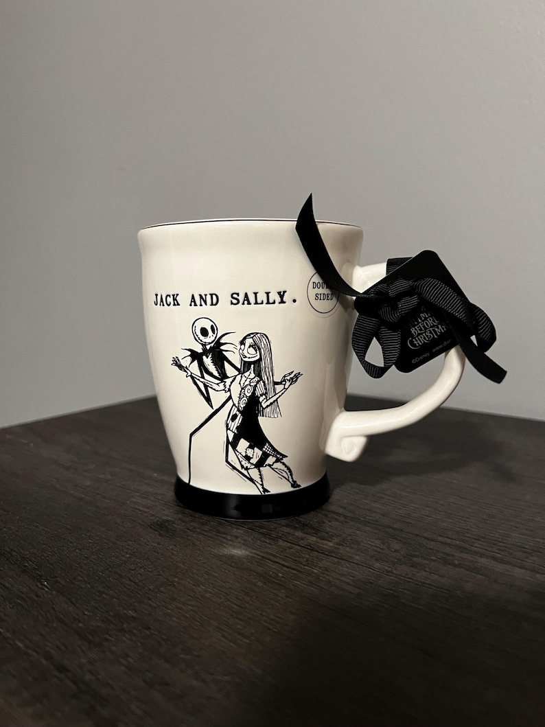 Love You to death mug/ Tim Burton mug/ ceramic coffee mug jack & Sally jack and Sally