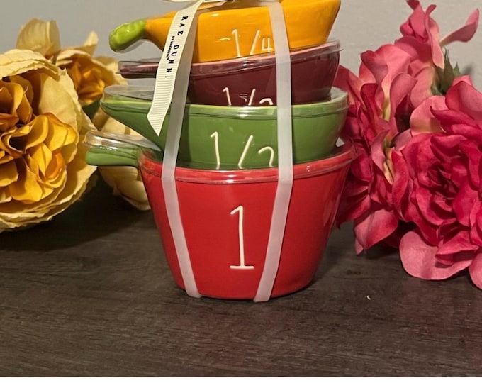 Rae Dunn colorful measuring cups