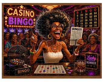 Photo Puzzle Personalized Jigsaw 80 120 200 300 500 1000 Piece Domino / card game night Black Art Family Gift Keepsake
