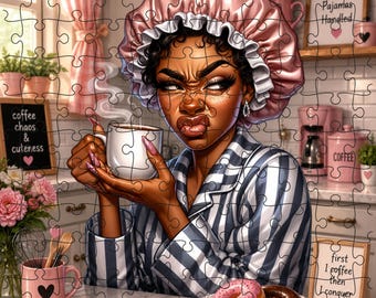 Gepersonaliseerde fotopuzzel met 80, 120, 200, 300, 500 of 1000 stukjes. Een cadeau met een thema van een Afro-Amerikaanse kerkfamilie, zwarte kunst, een aandenken voor het hele gezin.