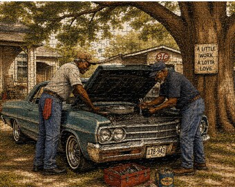 Custom Photo Puzzle Personalized Jigsaw 80 120 200 300 500 1000 Piece African American church family Black Art Family Gift Keepsake