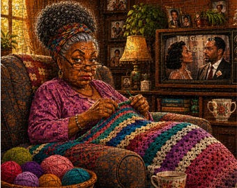 Custom Photo Puzzle Personalized Jigsaw 80 120 200 300 500 1000 Piece African American church family Black Art Family Gift Keepsake