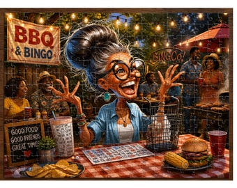 Custom Photo Puzzle Personalized Jigsaw 80 120 200 300 500 1000 Piece Black art scene Black Art Family Gift Keepsake