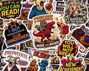 80Pcs Dungeon Crawler Carl Sticker Pack, Goddamnit Donut Sticker, DDC Lover Gift, Waterproof Vinyl Fan Art