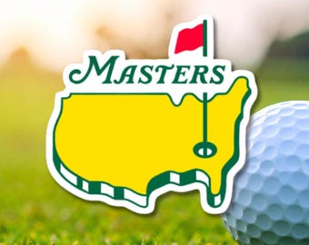 100Pcs Masters Golf Sticker, Augusta National Vinyl Decal for Laptop & Water Bottle, Golf Lover Gift, Master Golf Tournament 2026