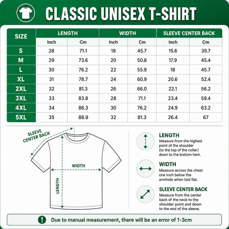 a t - shirt size guide for men and women
