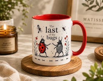 The Last of The Bugs Mug, Noah Kahan Mug, Divide Inspired Coffee Cup, Indie Folk Concert Gift, Retro Insect Design Mug, 11oz 15oz