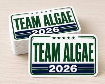 Team Algae Sticker, Make Algae Great Again Waterproof Sticker, Funny Political Anti Trump Sticker