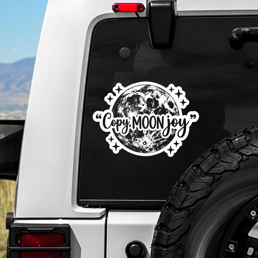 Moon Racing Decals Copy Moon Joy Car Decals, Artemis Ll NASA Inspired Decal Gift ...
