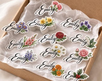 Custom Name Sticker, Personalized Vinyl Name Decal, Waterproof Water Bottle Sticker, Laptop, Back to School Gift