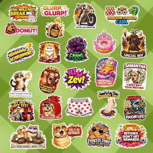 25Pcs Dungeon Crawler Carl Sticker Pack, Princess Donut Cat Sticker – Waterproof Vinyl Fan Art
