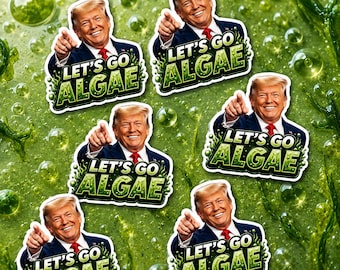 100Pcs Funny Trump Make Algae Again Sticker, Funny Seaweed Sticker, Funny Political Anti Trump Sticker