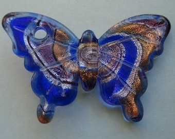 Murano Lampwork Pendant, Butterfly , Best Price.