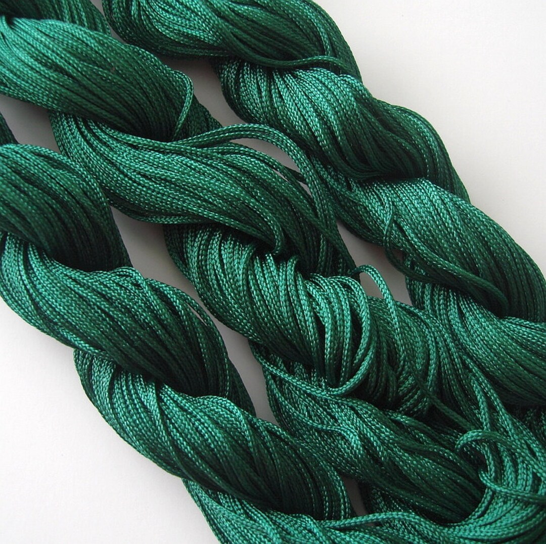 Dark Green Braided Beading Nylon Cord Chinese Knot Cord 2mm. Etsy