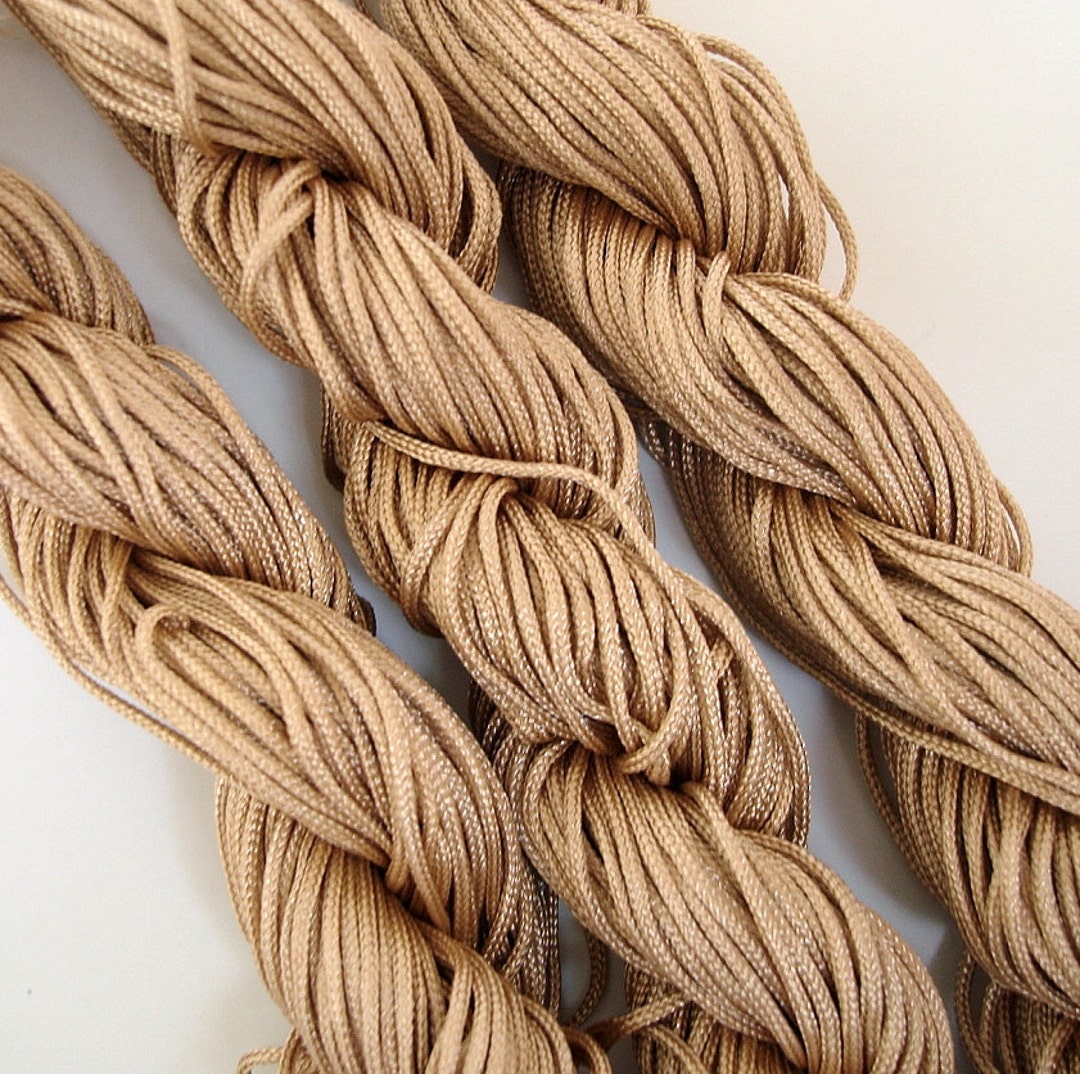 Camel Braided Beading Nylon Cord Chinese Knot Cord 1mm. Etsy