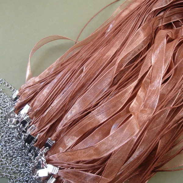 Silk Ribbon Necklace Etsy