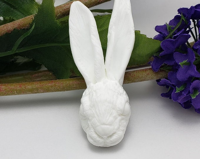 Paper Mache, Rabbit, Head Wall Mount, Home Decor, Animal Head, Wall ...