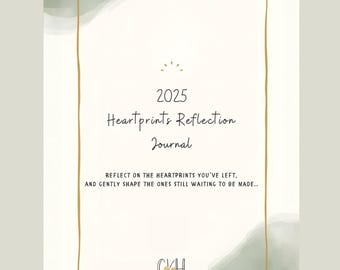 Meaningful End of Year Reflection Printable Journal & Monthly check-ins