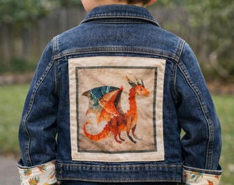 Drakens jeansjacka – 4T