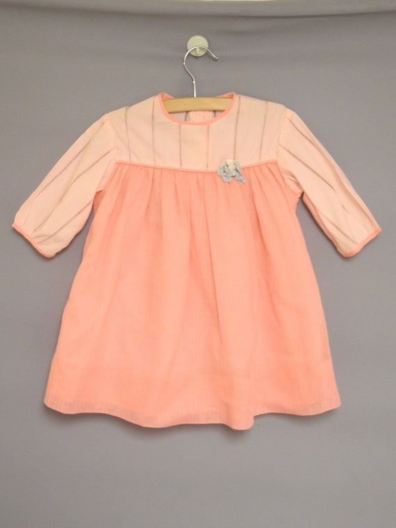 Vintage Baby Clothing | 1950's Coral Pink Kate Gr… - image 2