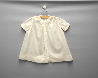 Vintage Baby Clothes, 1920's Blush Pink Cotton Lace Baby Girl Dress, Vintage Baby Dress, Pink Baby Dress, Lace Baby Dress, Size 12 Months