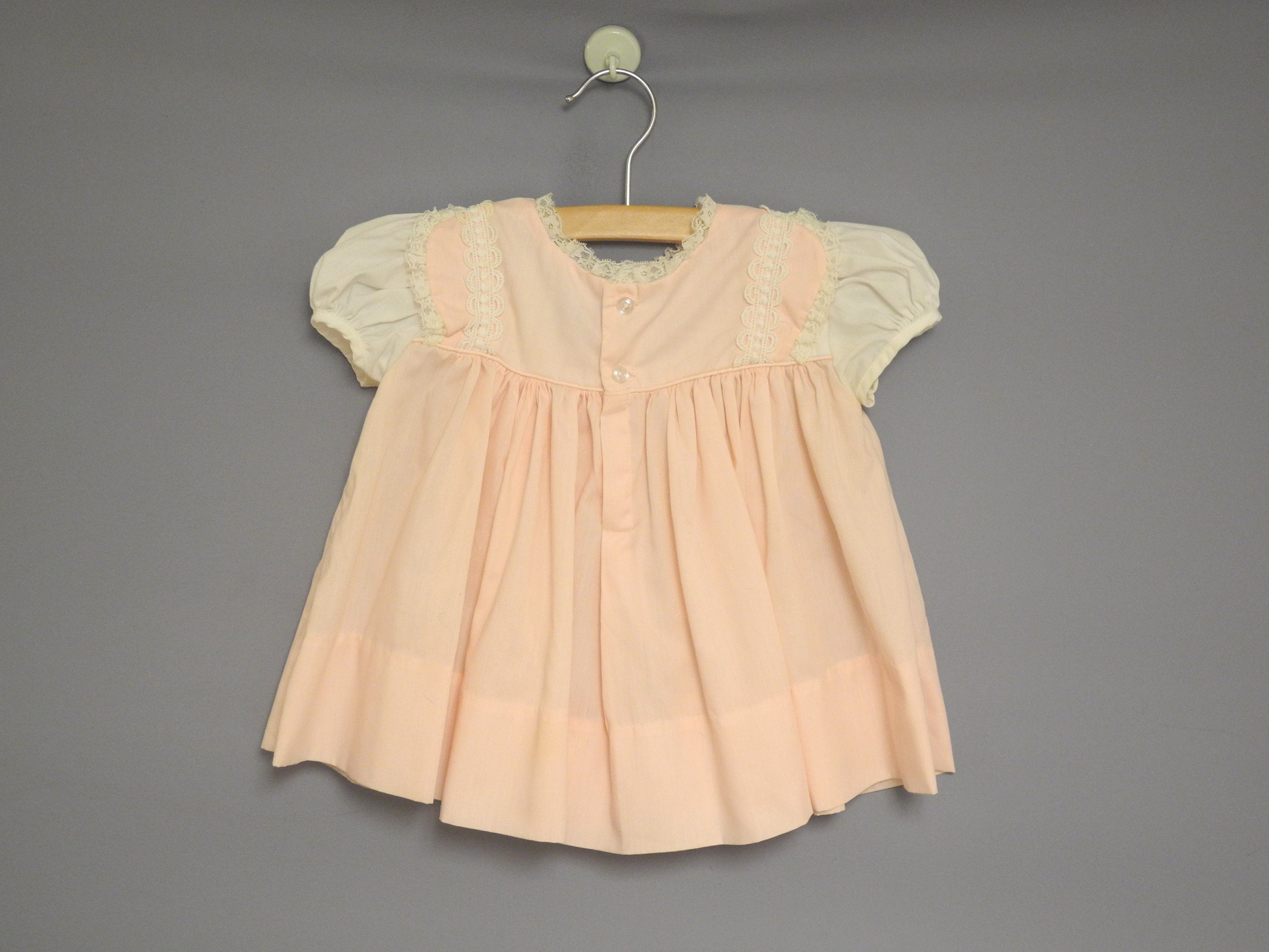 Vintage Baby Clothes 1950's Pink and White Saks Fifth Etsy