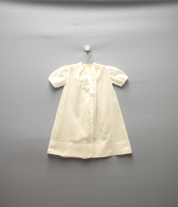Vintage Baby Clothes, 1940's White Cotton Lace Ba… - image 3