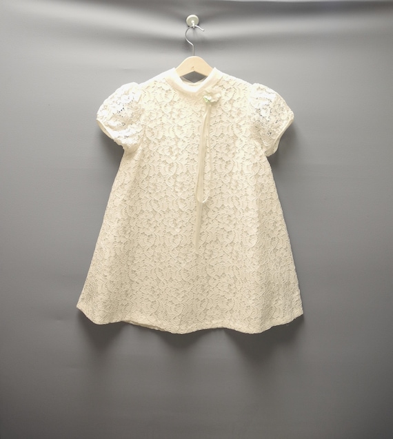 Vintage Girls Clothes | 1950's Ivory Lace and Chi… - image 2