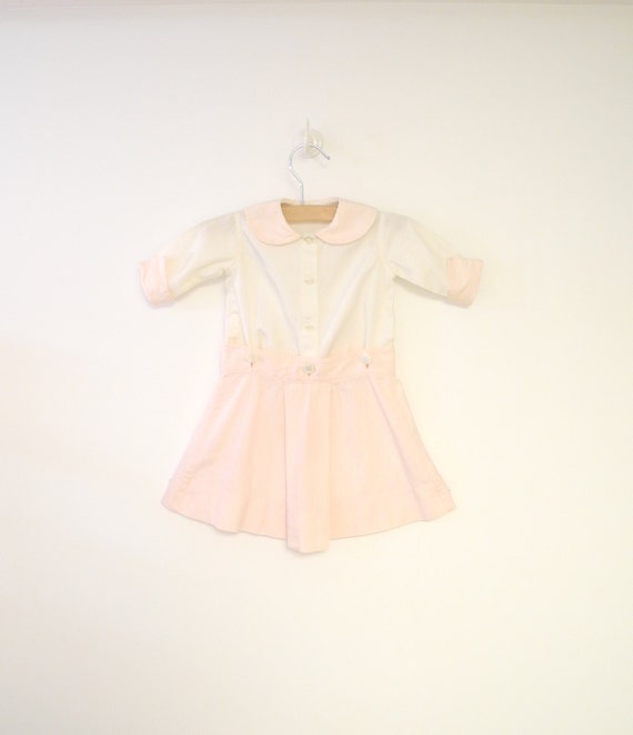 Vintage Baby Clothes, 1930's Pale Pink and White Baby… Gem