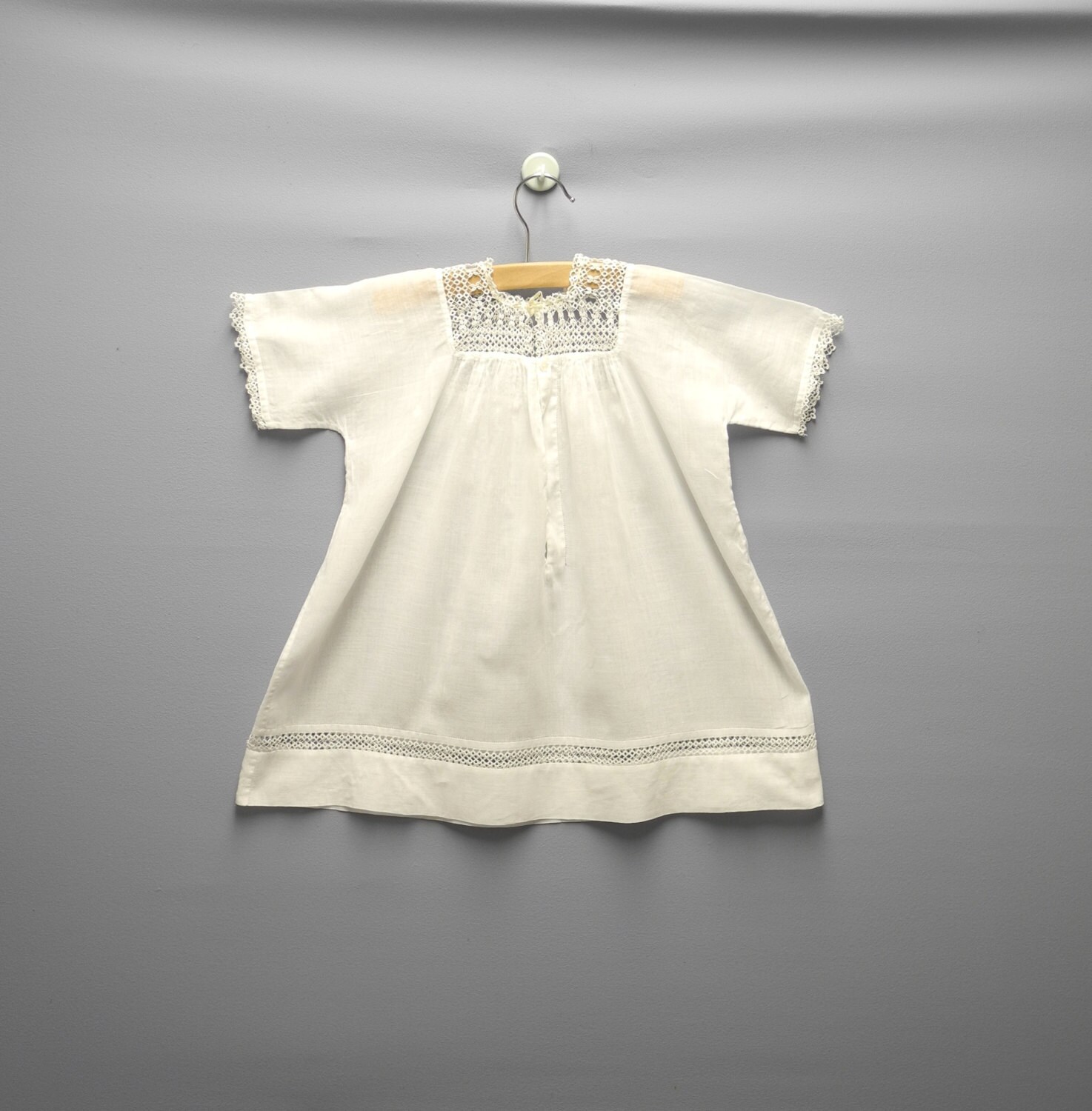 met de hand gemaakt schattige stof Vintage baby jurk Kleding Meisjeskleding Babykleding voor meisjes Jurken schoon maar niet perfect jaren 1930 tijdperk 
