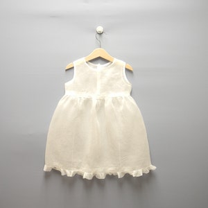Vintage 1910s Baby Dress, Handmade White Organdy Heirloom, Antique, Toddler - Size 4T