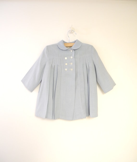 Vintage Baby Clothes, 1940's Powder Blue and Ivory