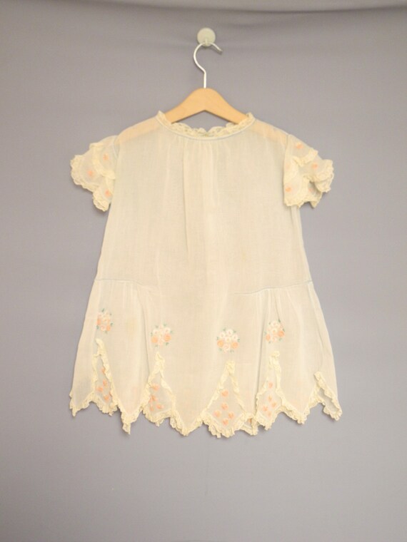 Vintage Baby Clothing | 1920's Light Blue Cotton B