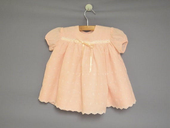 Vintage Baby Dress | 1950's Eyelet Kate Greenaway… - image 1