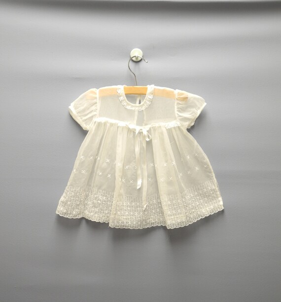 white lace baby dress