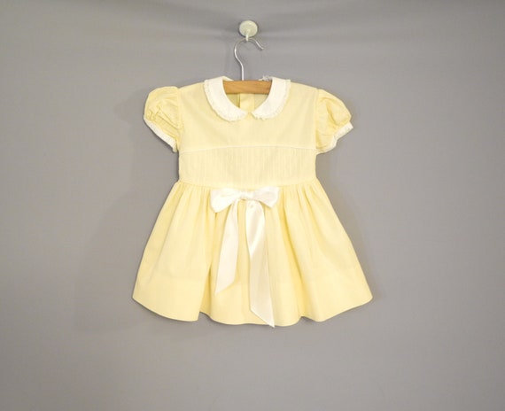 Vintage Baby Clothes | 1950's Yellow and White Co… - image 1