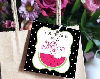 One in a Melon Printable Gift Tag – Teacher Appreciation (Instant Download)